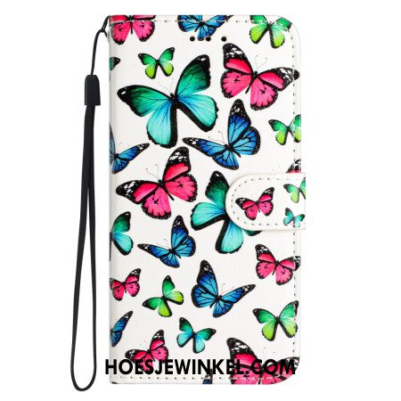 Folio-hoesje Samsung Galaxy A17 4g / 5g Telefoonhoesje Kleurrijke Vlinders