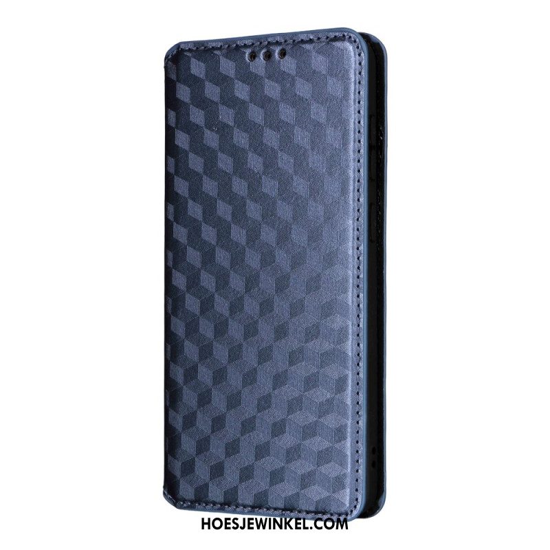 Folio-hoesje Samsung Galaxy S25 5g Edge 3d-kubussen Bescherming Hoesje