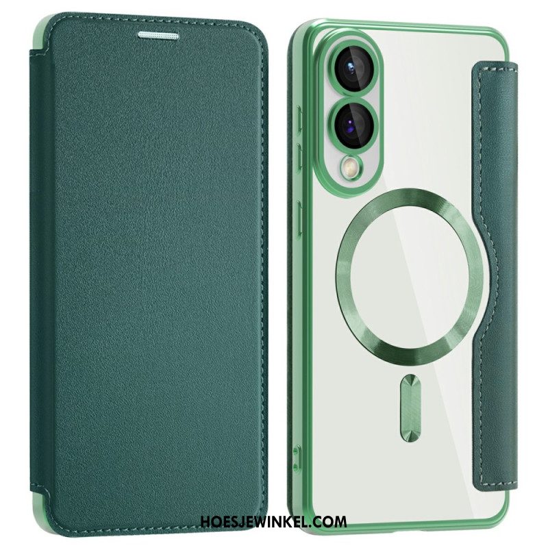 Folio-hoesje Samsung Galaxy S25 5g Edge Magsafe-compatibel Met Rfid-blokkering Bescherming Hoesje