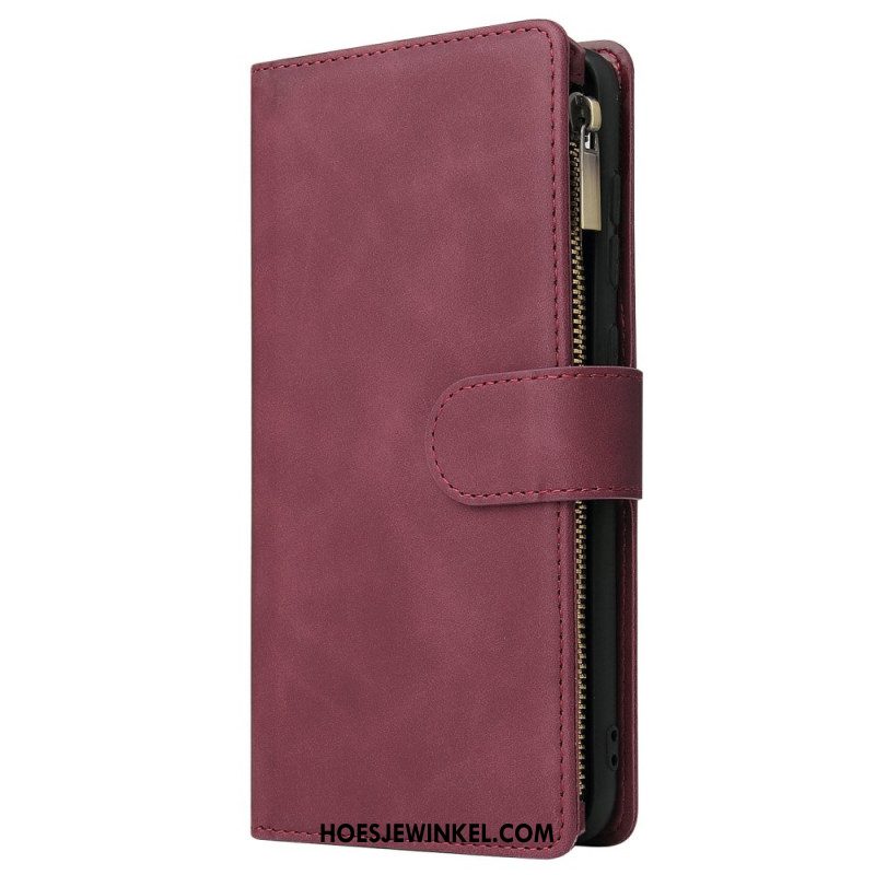 Folio-hoesje Samsung Galaxy S25 5g Edge Telefoonhoesje Portemonnee Met Suède-effect