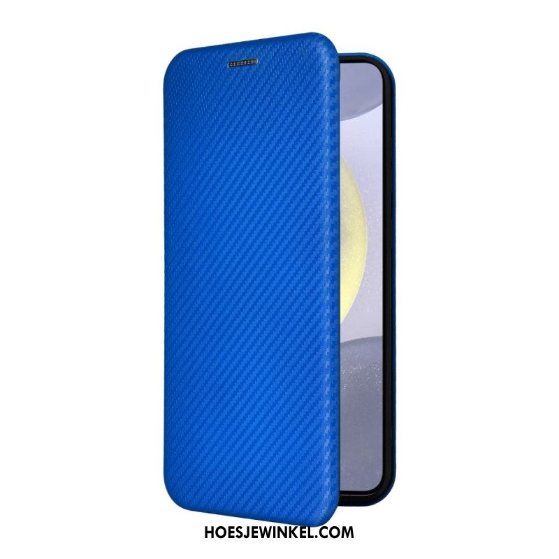 Folio-hoesje Samsung Galaxy S25 Fe Koolstofvezel