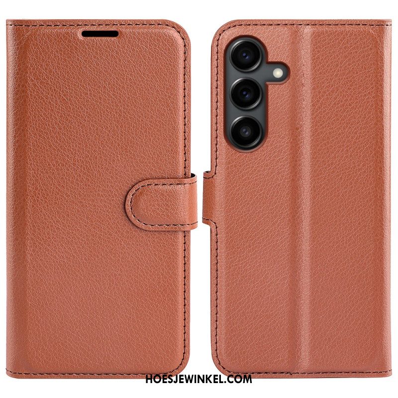 Folio-hoesje Samsung Galaxy S25 Fe Lychee Kunstleer