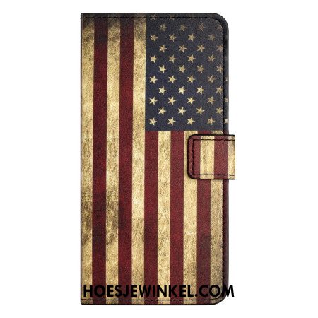 Folio-hoesje Samsung Galaxy S25 Fe Vintage Amerikaanse Vlag