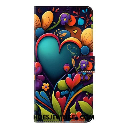 Folio-hoesje Samsung Galaxy S25 Plus 5g Telefoonhoesje Geschilderd Hart