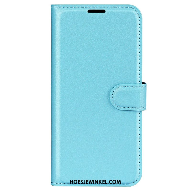 Folio-hoesje Samsung Galaxy S25 Ultra 5g Klassiek Lychee Kunstleer