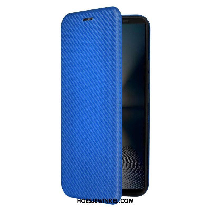 Folio-hoesje Sony Xperia 1 Vii Koolstofvezel
