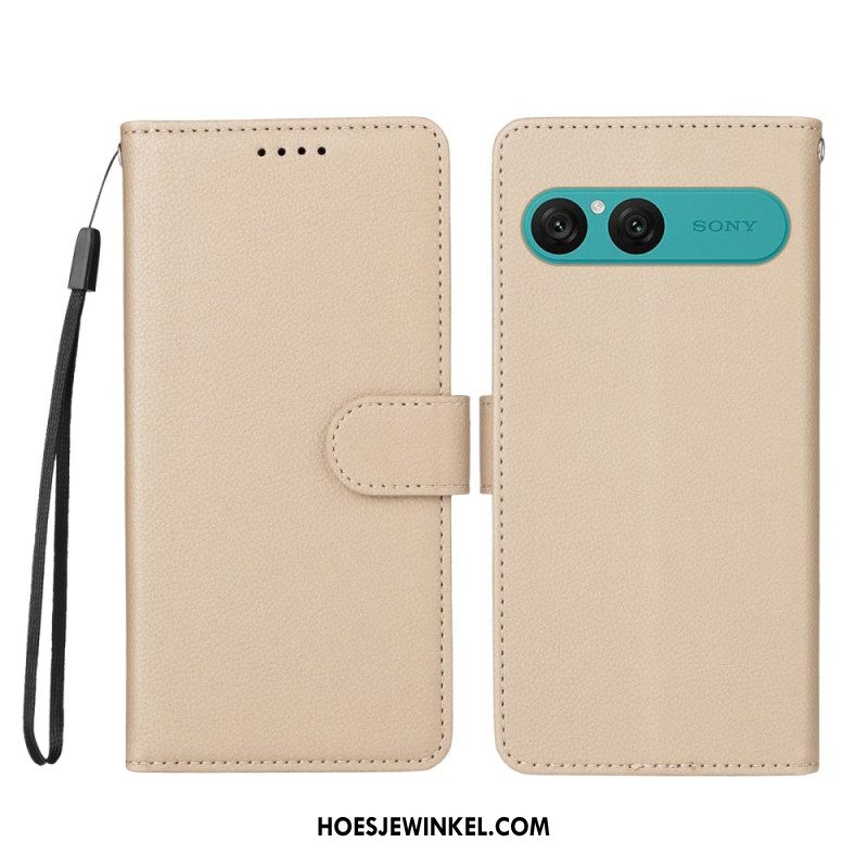 Folio-hoesje Sony Xperia 10 Vii Telefoonhoesje Leer-effect En Rfid-blokkering