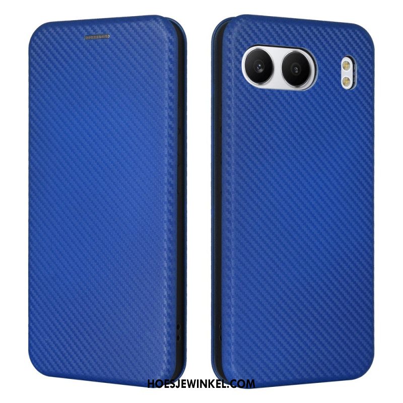 Folio-hoesje Voor Oneplus Nord 4 Carbon Vezel