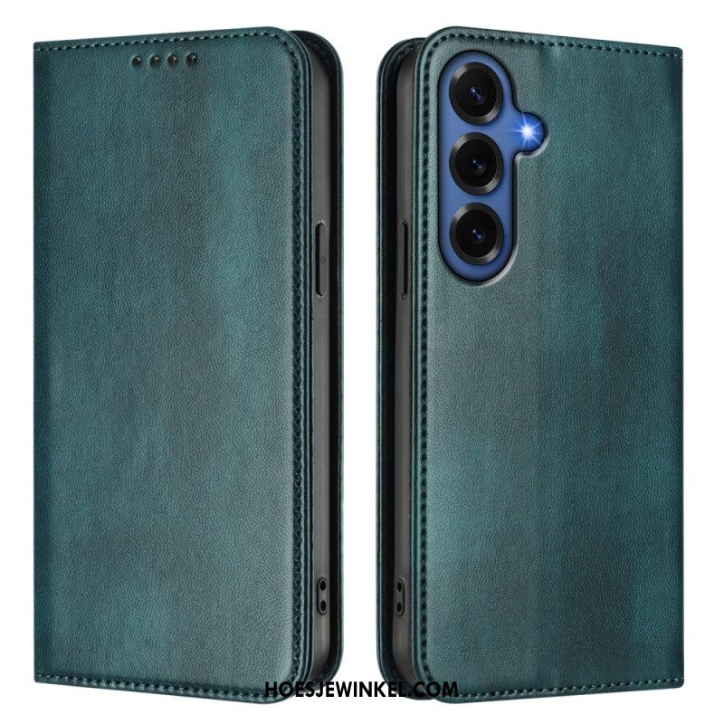 Folio-hoesje Voor Samsung Galaxy S26 Plus Retro Rfid-bescherming Met Textuur