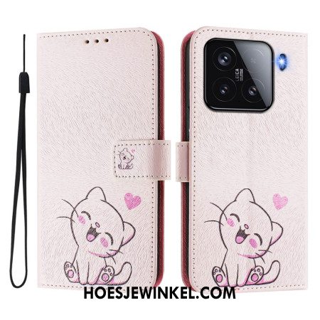 Folio-hoesje Xiaomi 15 Telefoonhoesje Kitten Motief