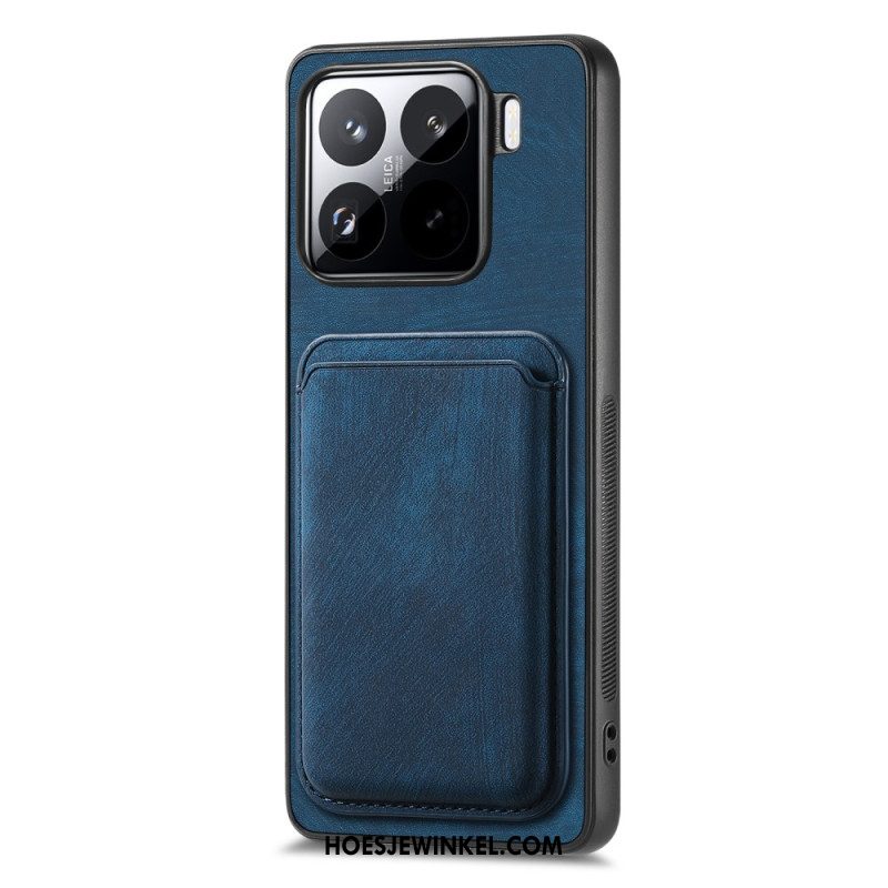 Folio-hoesje Xiaomi 15 Telefoonhoesje Retro Met Afneembare Kaarthouder