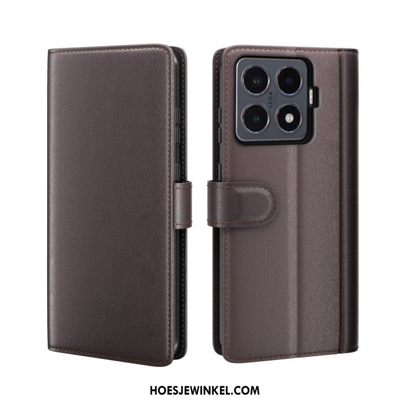 Folio-hoesje Xiaomi 15t Pro Echt Leer