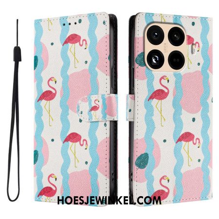 Folio-hoesje Xiaomi 15t Pro Flamingo's