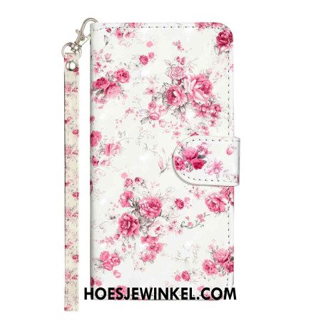 Folio-hoesje Xiaomi 15t Pro Telefoonhoesje Lanyard Rozen