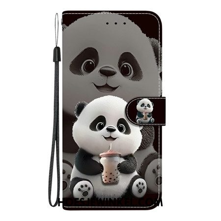 Folio-hoesje Xiaomi 15t Telefoonhoesje Panda-patroon