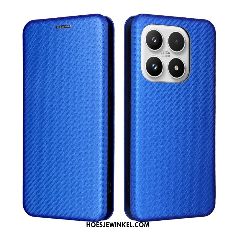 Folio-hoesje Xiaomi 17 Koolstofvezelstructuur