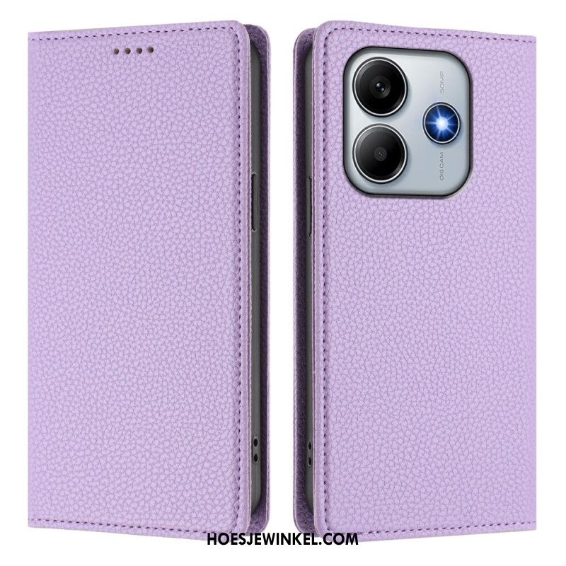 Folio-hoesje Xiaomi Redmi Note 14 5g Rfid-blokkering Met Leerlook Bescherming Hoesje