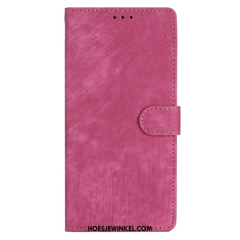Folio-hoesje Xiaomi Redmi Note 14 5g Suède-look Met Bandje