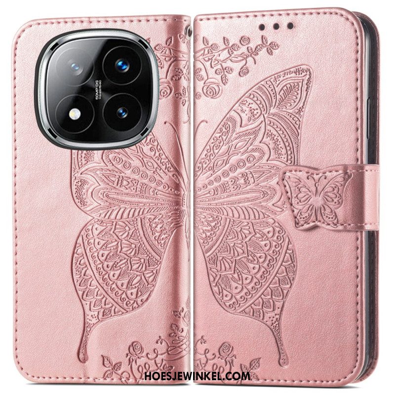 Folio-hoesje Xiaomi Redmi Note 14 Pro 4g Barokke Vlinder