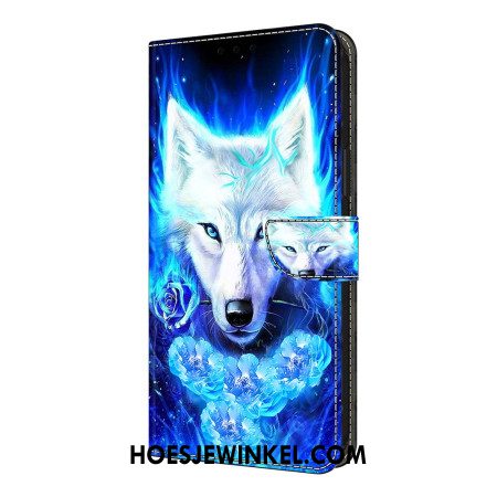Folio-hoesje Xiaomi Redmi Note 14 Pro 4g Witte Wolf