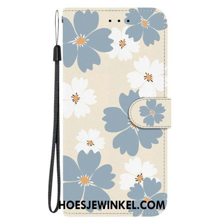 Folio-hoesje Xiaomi Redmi Note 15 5g Telefoonhoesje Blauwe Madeliefjes