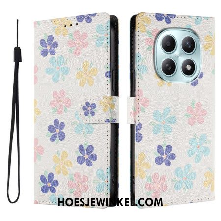 Folio-hoesje Xiaomi Redmi Note 15 5g Telefoonhoesje Kleurrijke Bloemen