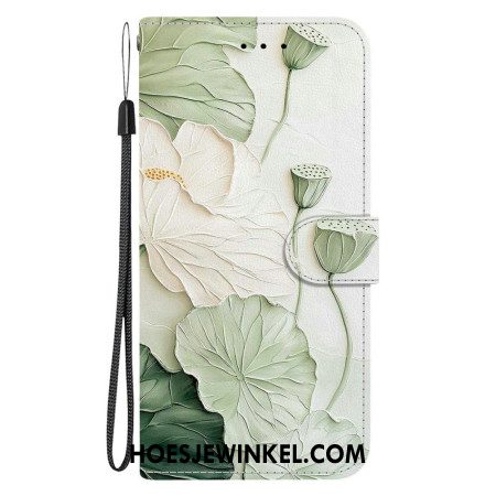 Folio-hoesje Xiaomi Redmi Note 15 5g Telefoonhoesje Lotus Patroon