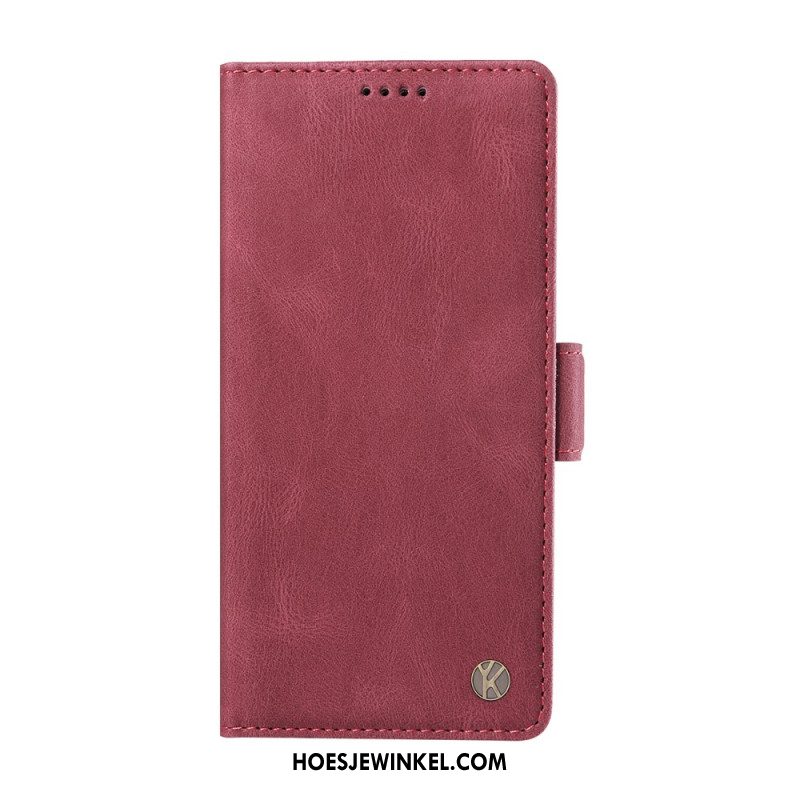 Folio-hoesje Xiaomi Redmi Note 15 5g Telefoonhoesje Yikatu Suède-effect
