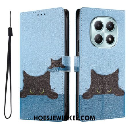 Folio-hoesje Xiaomi Redmi Note 15 5g Telefoonhoesje Zwarte Kat