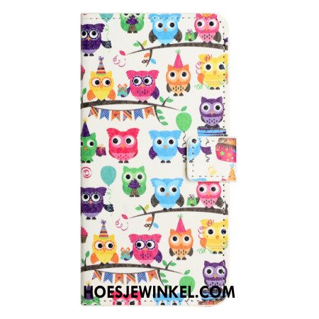 Folio-hoesje Xiaomi Redmi Note 15 Pro 5g Zwerm Uilen