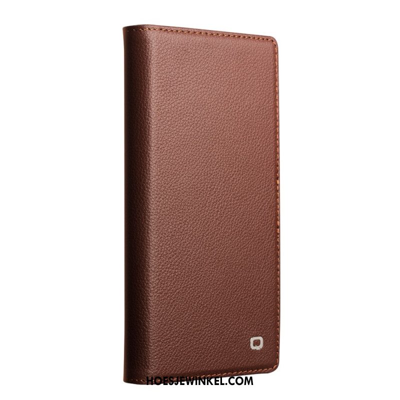 Folio-hoesje iPhone 17 Magsafe Afneembare Premium Leren Hoes