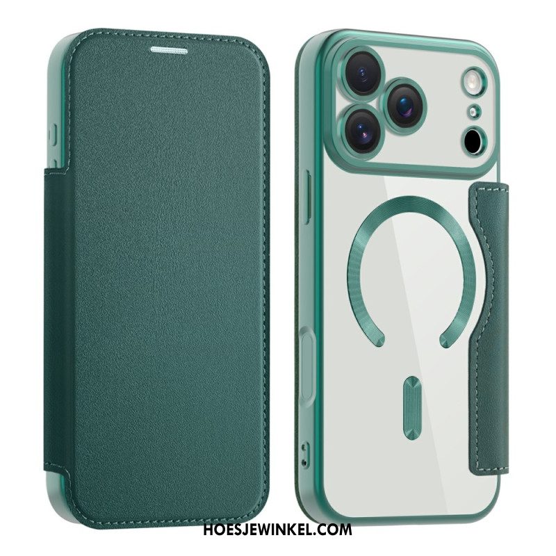 Folio-hoesje iPhone 17 Pro Max Magsafe-compatibel Met Rfid-blokkering Bescherming Hoesje