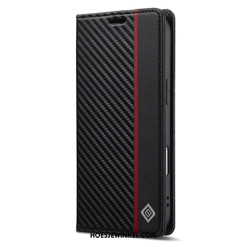 Folio-hoesje iPhone Air Koolstofvezel Lc.imeeke