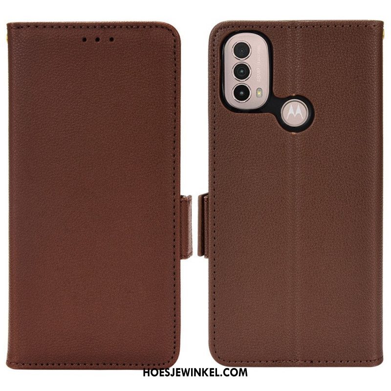 Folio-hoesje voor Moto E40 / E30 / E20 Flip Case Flap Dubbele Nieuwe Kleuren