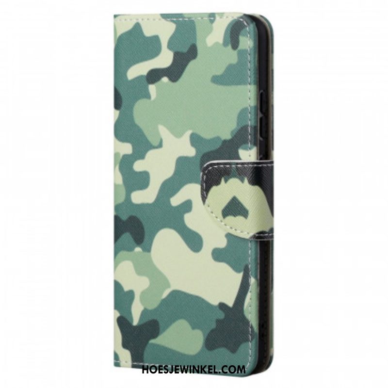 Folio-hoesje voor Moto G71 5G Militaire Camouflage