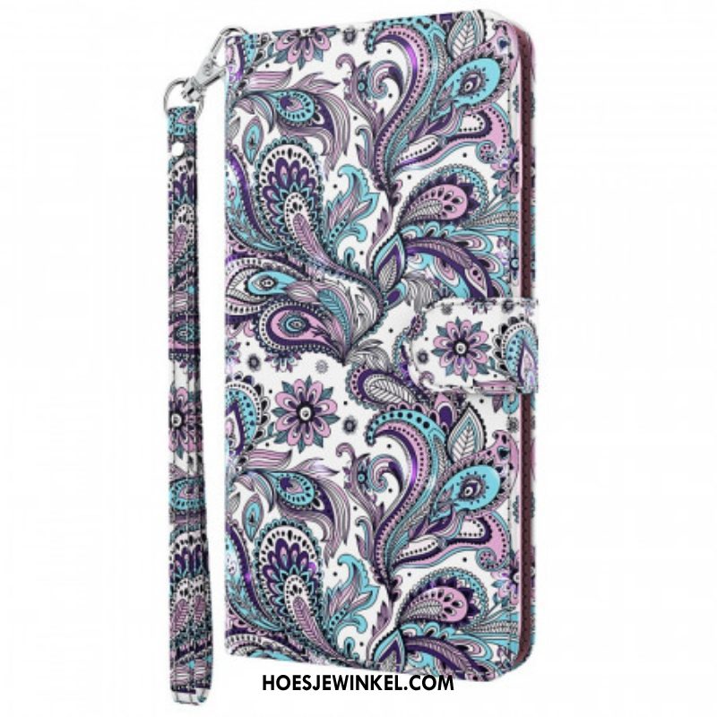 Folio-hoesje voor Moto G71 5G Paisley