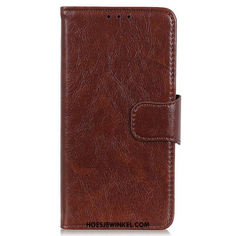 Folio-hoesje voor Moto G73 5G Nappa Splitleer