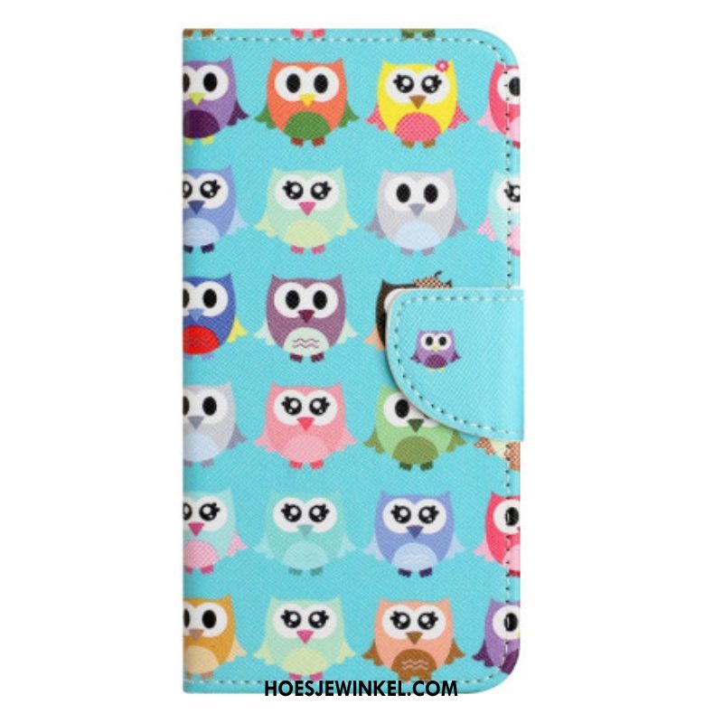 Folio-hoesje voor Moto G73 5G Uil Stam