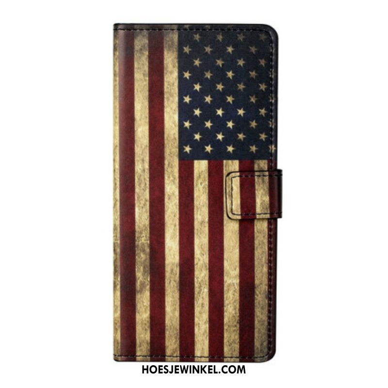 Folio-hoesje voor OnePlus Nord 2 5G Amerikaanse Vlag