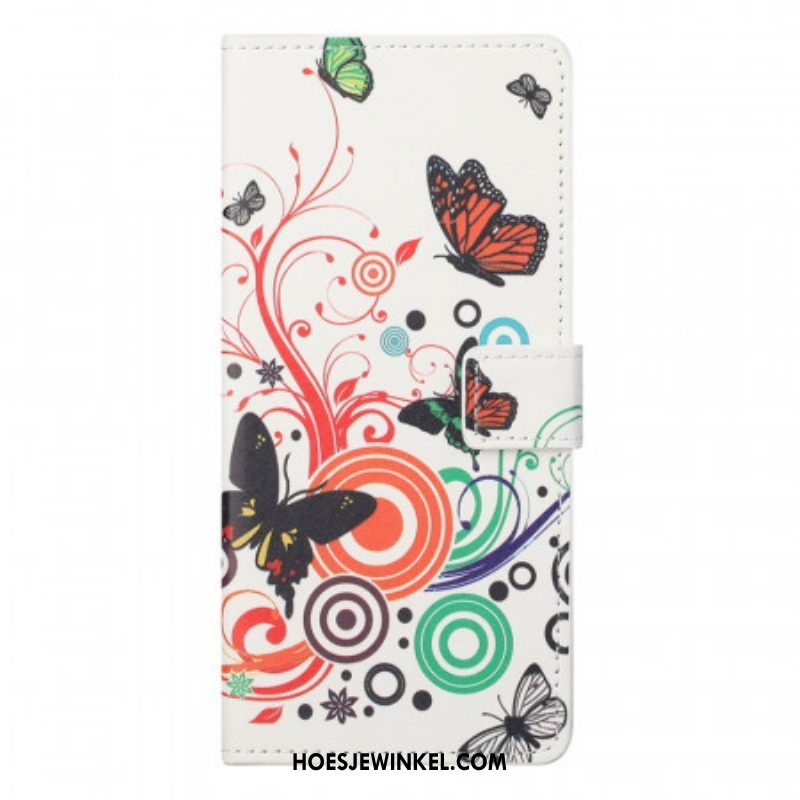 Folio-hoesje voor OnePlus Nord CE 2 5G Natuur En Vlinders
