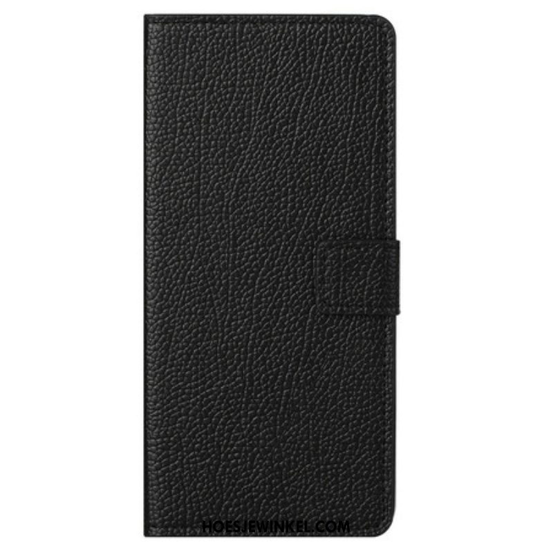 Folio-hoesje voor OnePlus Nord CE 5G Litchi-nerf Leereffect