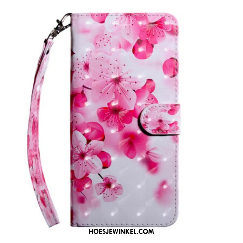 Folio-hoesje voor OnePlus Nord CE 5G Roze Bloemen