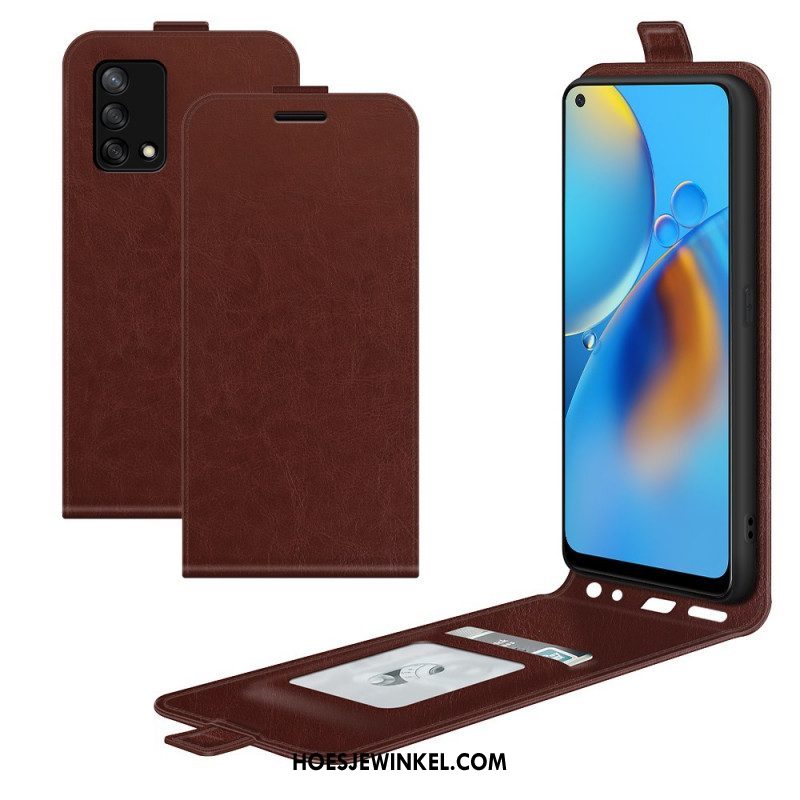 Folio-hoesje voor Oppo A74 4G Flip Case Retro Opvouwbaar