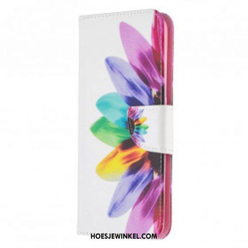 Folio-hoesje voor Oppo A94 5G Waterverf Bloem