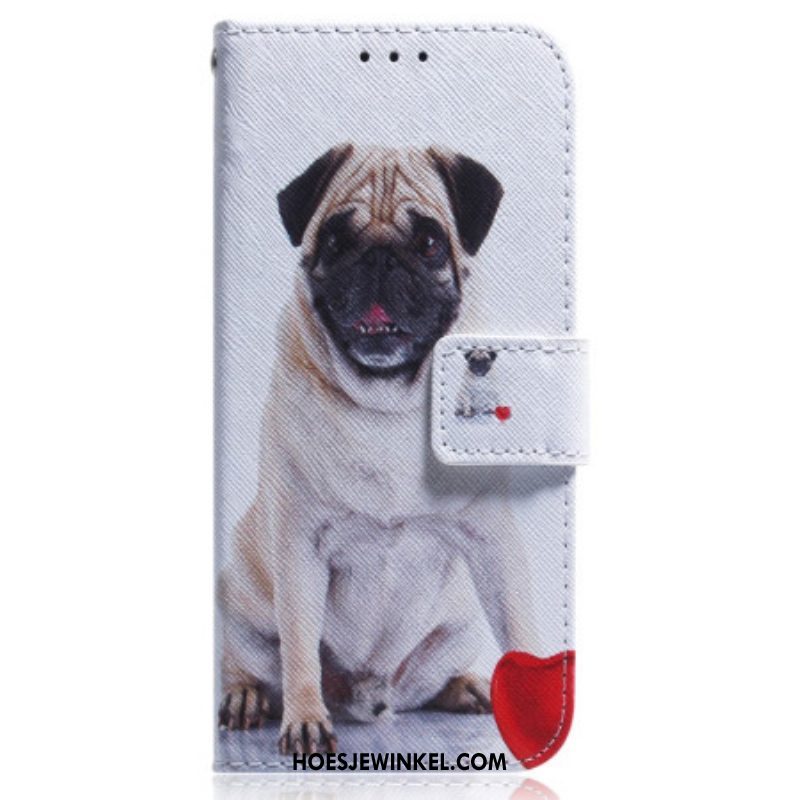 Folio-hoesje voor Oppo Reno 8 Lite Mops Hond