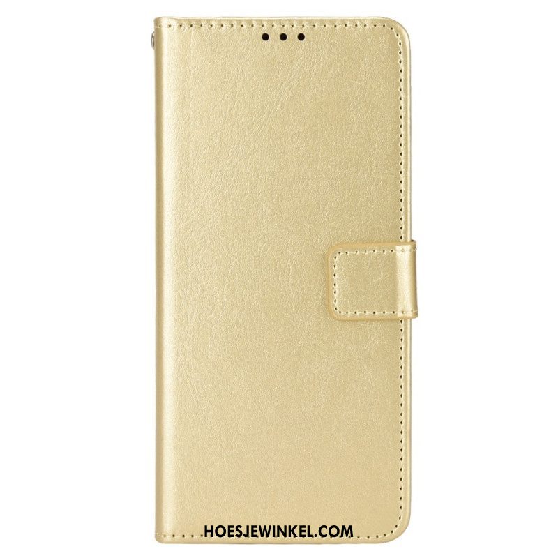 Folio-hoesje voor Oppo Reno 8 Met Ketting Faux Leather Flashy Met Riem