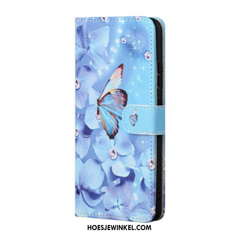 Folio-hoesje voor Samsung Galaxy A13 5G / A04s Met Ketting Robuust Schild