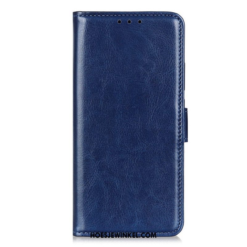 Folio-hoesje voor Samsung Galaxy A14 / A14 5G Imitatie Lakleer