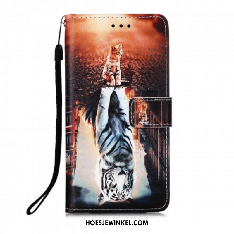 Folio-hoesje voor Samsung Galaxy A52 4G / A52 5G / A52s 5G Katje