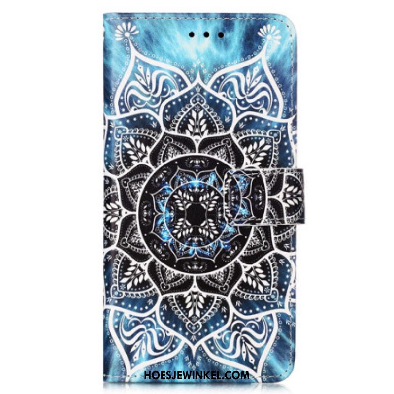 Folio-hoesje voor Samsung Galaxy A54 5G Met Ketting Strakke Mandala